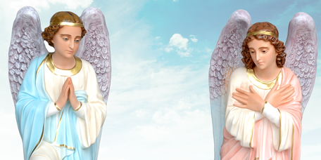 Religious statues - Praying angels