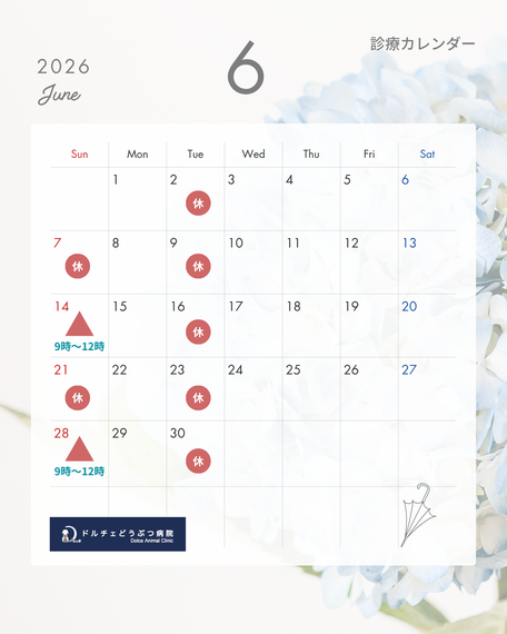 6月カレンダー