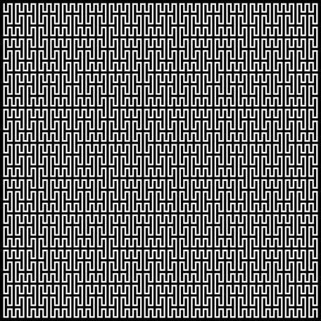 Peano Kurve - 4. Iteration
