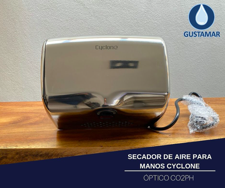 SECADOR DE AIRE PARA MANOS ACERO INOXIDABLE