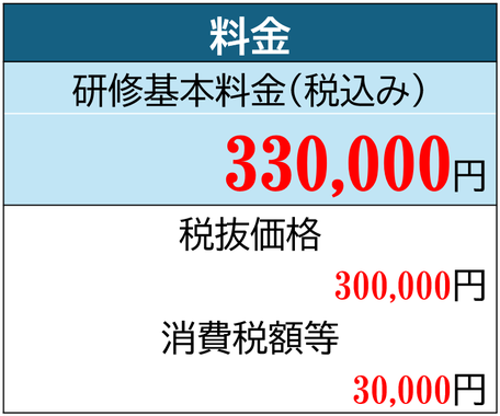 研修料金