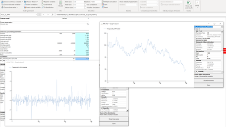 MC FLO Monte Carlo Simulation Excel time series