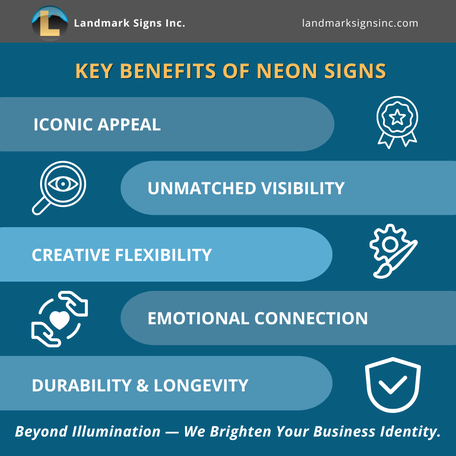 Key Benefits of Neon Signs by Landmark Signs