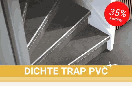Dichte trap pvc bekleding