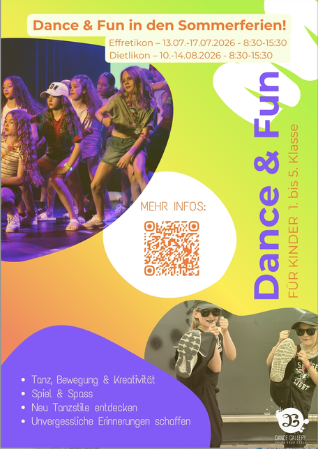 Ferienbetreuung Tanzkurs Kinder Dancecamp Sportferien Betreuung Hip Hop Kpop Commercial Dance 