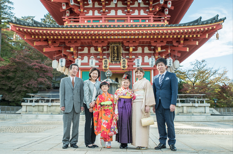 七五三撮影　北井香苗　出張カメラマン　出張撮影　7歳七五三　東京　深大寺　家族写真　ロケーションフォト　七五三　