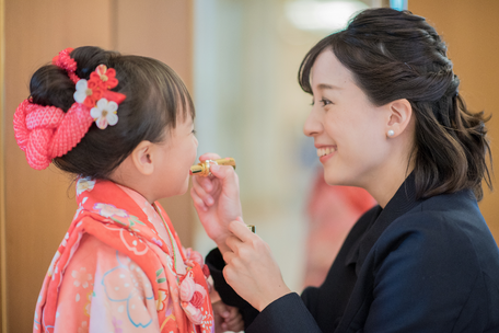 七五三撮影　出張カメラマン　北井香苗　出張撮影　3歳七五三　東京　水天宮　家族写真　ロケーションフォト　七五三　