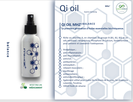 Huile Bio-fréquence QI Oil  Balance