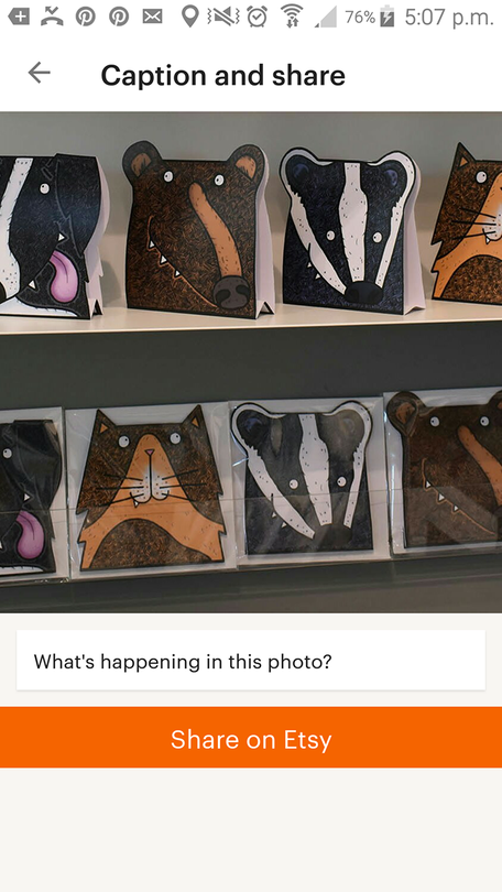 posting Etsy shop updates marketing your art photography online