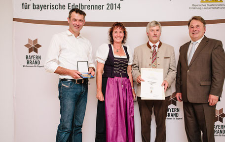 Staatsehrenpreis für beste Brenner, Ulrike und Peter Ganal;