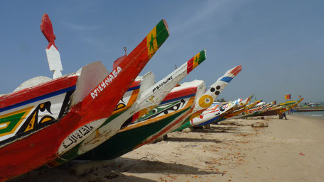 Pirogues, village de pêcheurs de Djifer, Sénégal
