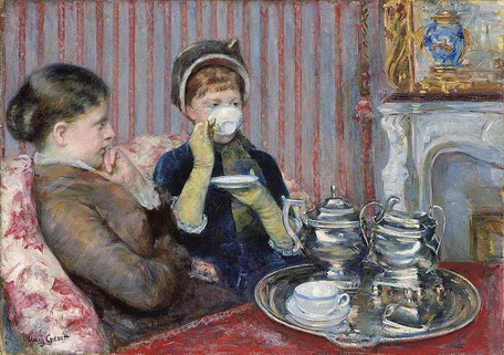 El té de las cinco. Mary Cassat (1880)