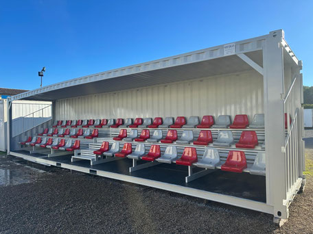 Tribüne Container Fussballvereine