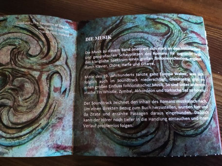 Das Booklet zur CD: Soundtrack "Zwischen den Welten" - die Musik zur Nicolae-Saga - Porter/Zemke