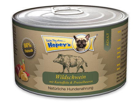 Hopey’s Dosenfutter Wildschwein