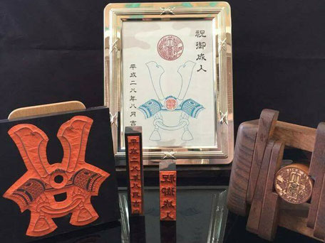 手彫りの印です。手彫りの神尾印房