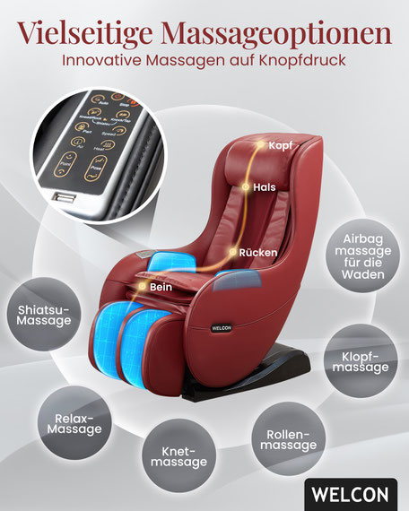Entdecken Sie, wie moderne Massagesessel als effektive Verspannungslösung Ihre Muskelverspannungen lindern und Ihr Wohlbefinden steigern. Erfahren Sie mehr über die technologischen Innovationen und die maßgeschneiderten Lösungen von Welcon.