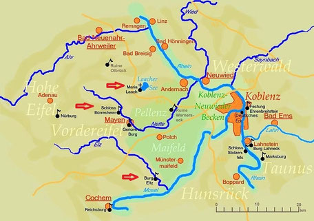Karte Mayen - Koblenz, Vergrößern durch anklicken