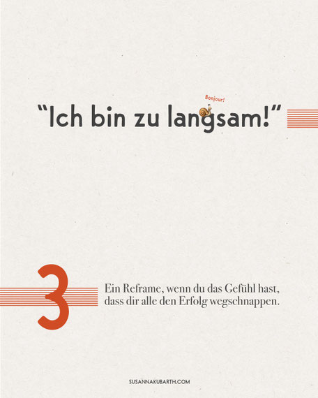 "Ich bin zu langsam!" - Hier ist ein Reframe aus der Sicht deiner Kund:innen, wenn du das Gefühl hast, im Business viel zu langsam zu sein. | Tipps aus der Geld&Wert Methode
