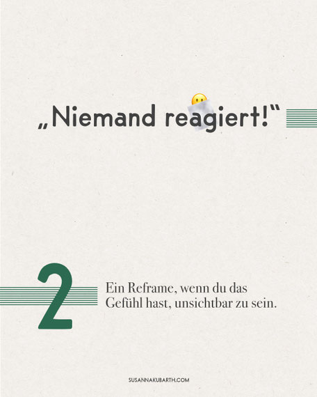 "Niemand reagiert" - Hier ist ein Reframe aus KundInnen-Sicht, wenn du das Gefühl hast, mit deinem Business unsichtbar zu sein. | Tools aus der Geld&Wert Methode