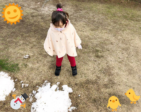 相内逢花 ブログ 写真 雪だるま