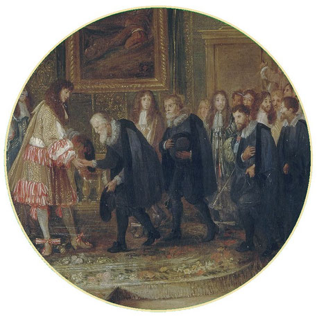Les ambassadeurs, Van der Meulen, 1663