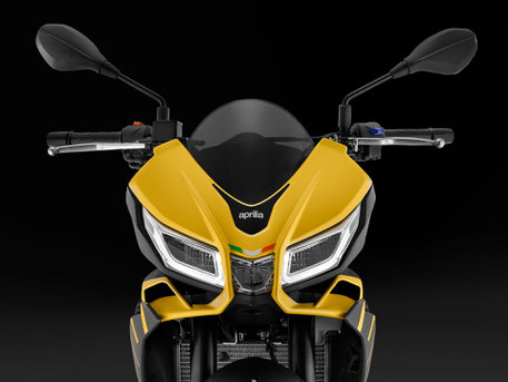 Aprilia Tuono 125 - Frontansicht Verkleidung mit Winglets und LED Scheinwerfer