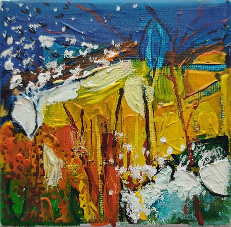 Elisabeth Augendre artiste peintre en Ariège acrylique impressionnisme paysage 48