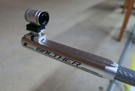 ワルサー　ライフル射撃用　マイクロリアサイト　固定アイピース付き ワルサー ライフル射撃用 マイクロリアサイト 固定アイピース付き