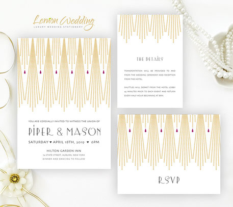 gatsby wedding invitations