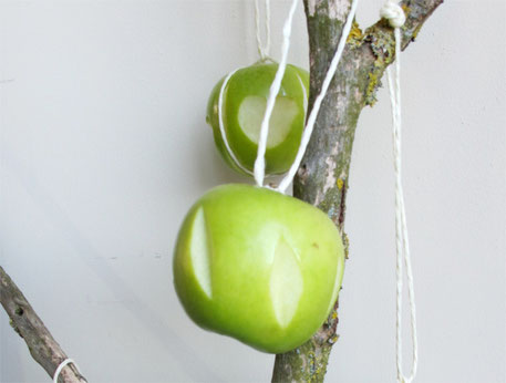 Beatrice Winkel - Grüner essbarer Osterschmuck aus Äpfeln