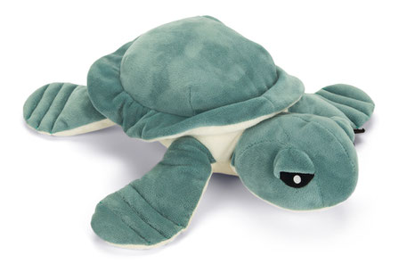 Hundespielzeug Schildkroete blau gruen pluesch