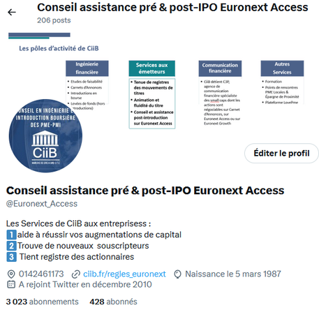 Conseil assistance pré & post-IPO Euronext Access
