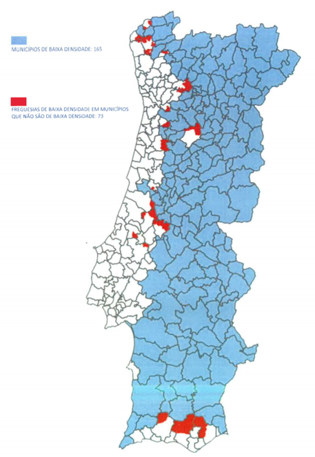 Low density areas Portugal golden visa