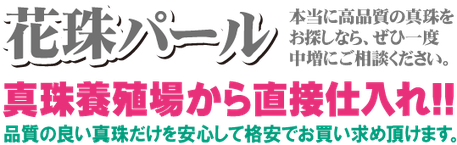 花珠真珠，花珠パール，パールネックレス，品質重視，お値打ち，格安，安心，真珠養殖場