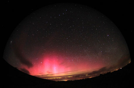 Nordlicht über Pellworm. Bild: Dr. Andreas Hänel