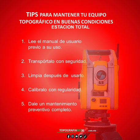 mantener estacion total en buenas condiciones