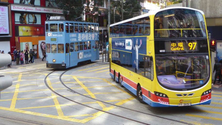 Bild: Nahverkehrsmittel in Hongkong