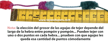 Cómo tejer con lana pompon - pom pom wool