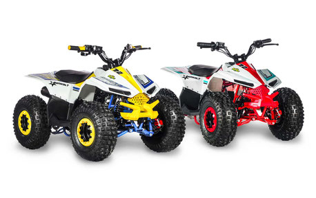 KL RIDE AND FUN "MINIKOLT" 110CC 4T (Ruote: 7″ ; 7″) - MINI QUAD - VEICOLO DISPONIBILE SIA CON MOTORE TERMICO CHE CON L’INNOVATIVO PROPULSORE ELETTRICO.