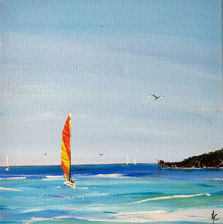 petit-tableau-ocean-voilier-carrelet-bleu-st-georges-de-didonne-royan-peinture-marine