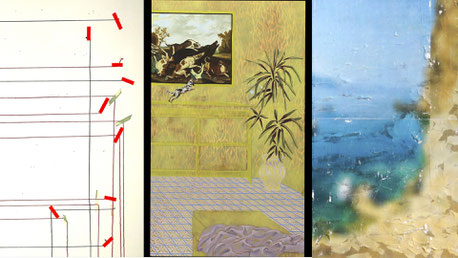 Collage mit Werken von Qi Jin, Harumi Miyato und Marei Dierßen