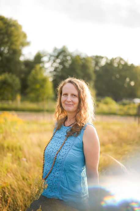 Anja Klönhammer in Schildow in der Natur