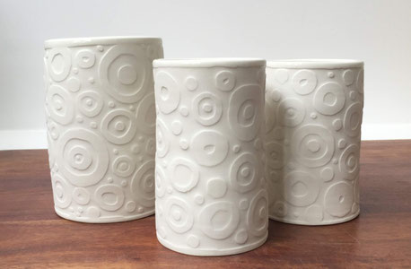 Vases. Porcelaine. Brigitte Morel