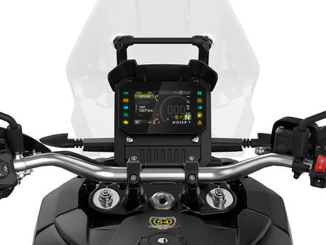 Aprilia Tuareg 660 - Fahreransicht Lenker mit Display und Frontscheibe