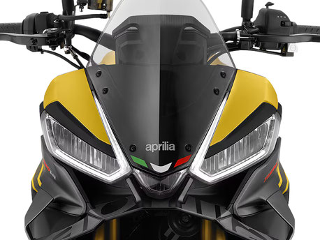 Aprilia_Tuono V4 1100 - Frontansicht mit LED Scheinwerfer und Winlets und Winglets