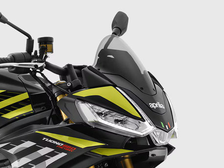 Aprilia Tuono 660 Factory - Detailansicht Frontverkleidung mit Scheinwerfer von der rechten Seite