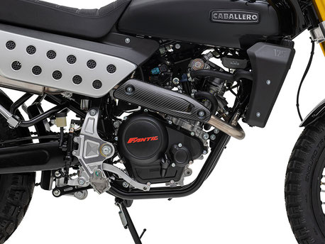 Caballero Scrambler 125 - Motor rechte Seitenansicht
