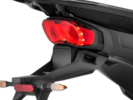 Moto Guzzi Stelvio - Duecento Tributo - Ansicht 4D-Radar Sensor Heckteil