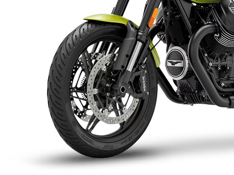 Moto Guzzi V7 Sport - Detail - Ansicht Vorderrad mit Bremsanlage